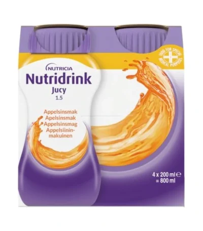 Nutridrink Jucy Appelsin – 4 x 200 ml