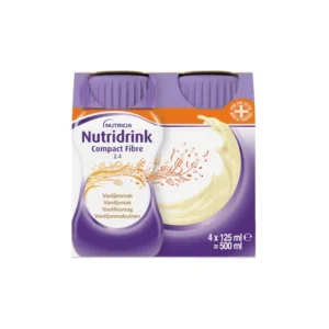 Nutridrink Compact Fibre Vanilje – 4 x 125 ml