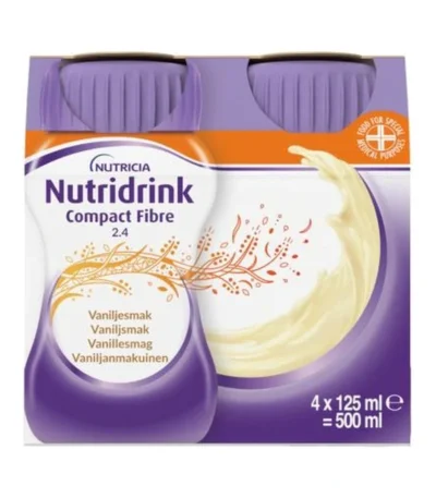 Nutridrink Compact Fibre Vanilje – 4 x 125 ml