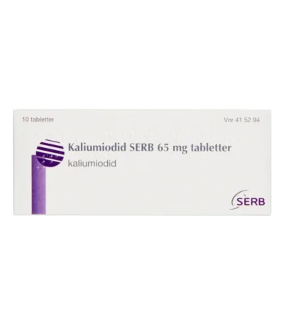 Kaliumiodid SERB 65 mg - 10 tabletter