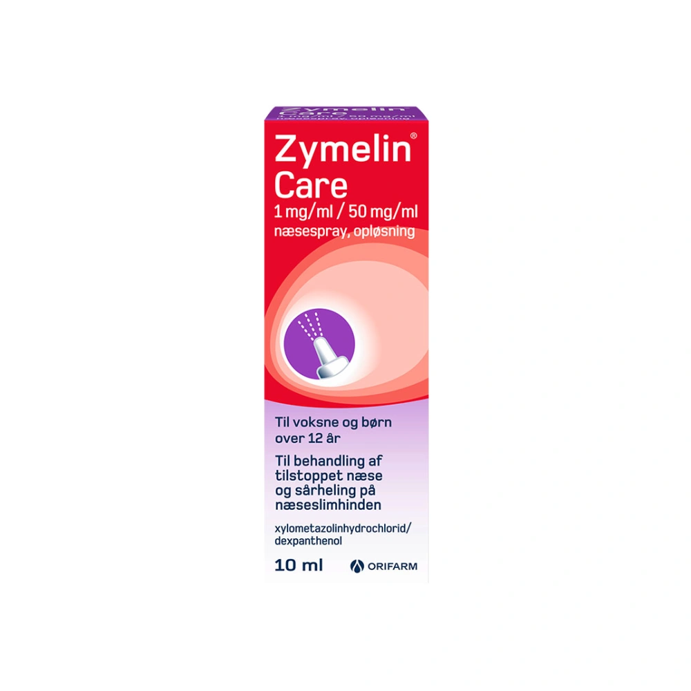 Zymelin Care Næsespray 1 + 50 mg/ml - 10 ml