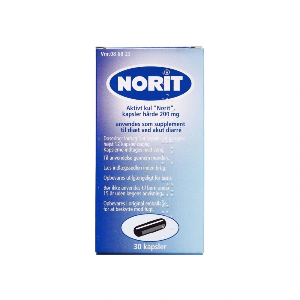 Meda Aktivt Kul Norit 200 mg - 30 stk