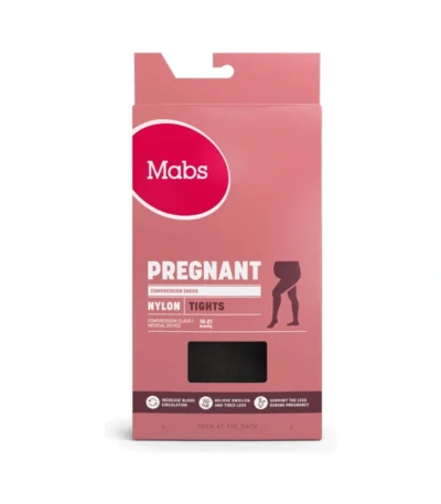Mabs Nylon Tights Pregnant, Sort Str. XL – 1 par