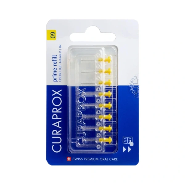 Curaprox Prime Refill 09 Gul – 8 stk