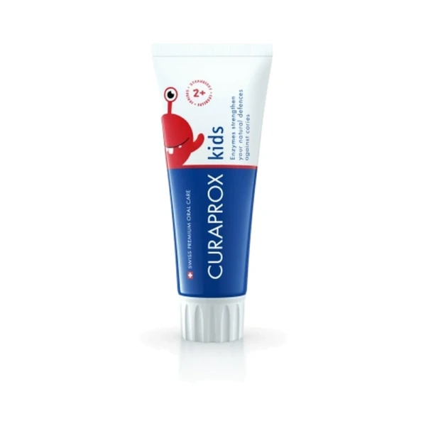 Curaprox Tandpasta Børn +2 År Jordbær – 60 ml