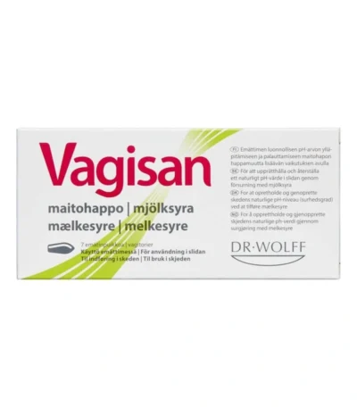 Vagisan Mælkesyre Vagitorier – 7 stk