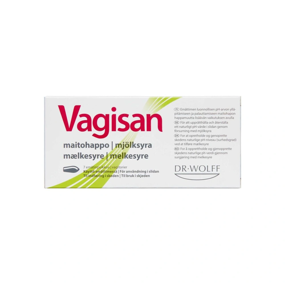 Vagisan Mælkesyre Vagitorier - 7 stk