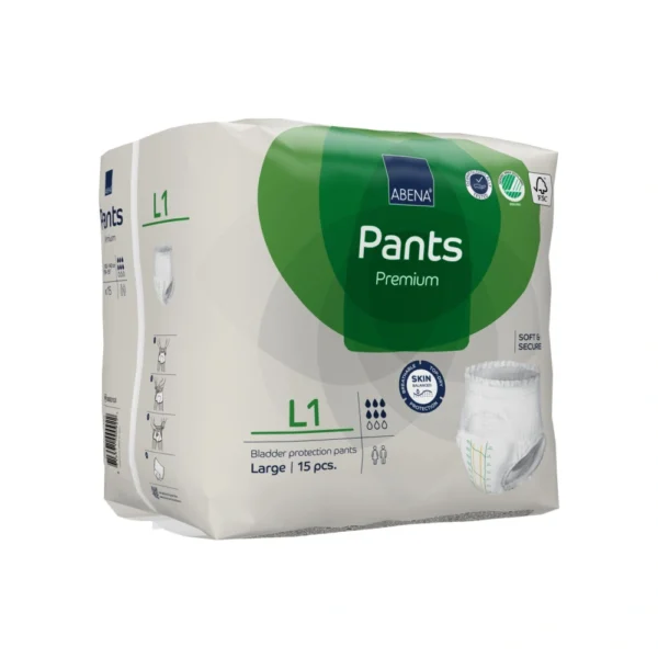 Abena Pants L1 Premium Grøn – 15 stk