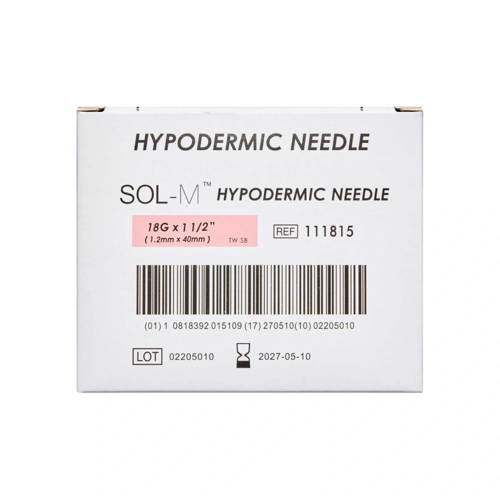 Mediq Danmark Sol-M kanyle 18G x 1 1/2 Pink 1,2 mm x 40 mm - 100 stk