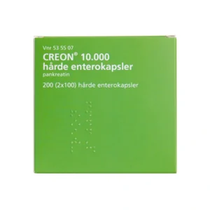 Orifarm Creon 10.000 Lipase 10.000 EP – 200 stk Enterokapsler, hårde