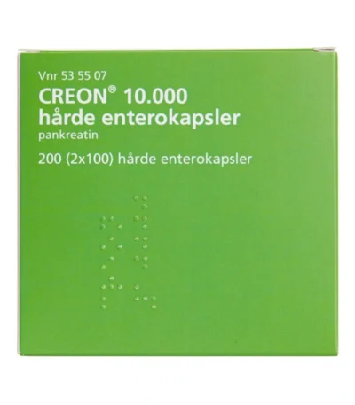 Orifarm Creon 10.000 Lipase 10.000 EP-e - 200 stk