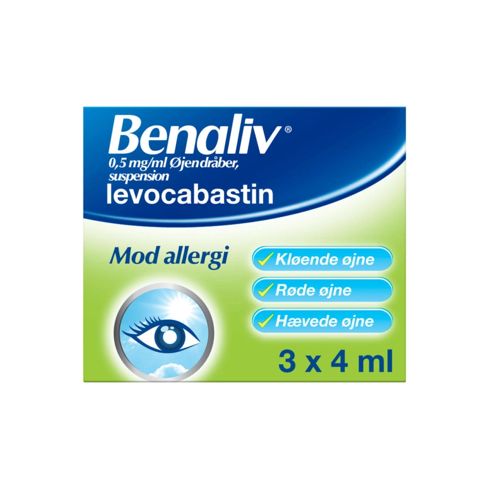 Benaliv Øjendråber 0,5 mg/ml - 12 ml