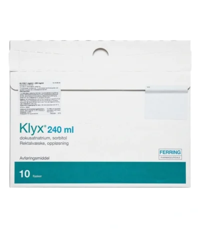 2care4 Klyx rektalvæske 1+250 mg/ml - 10 x 240 ml