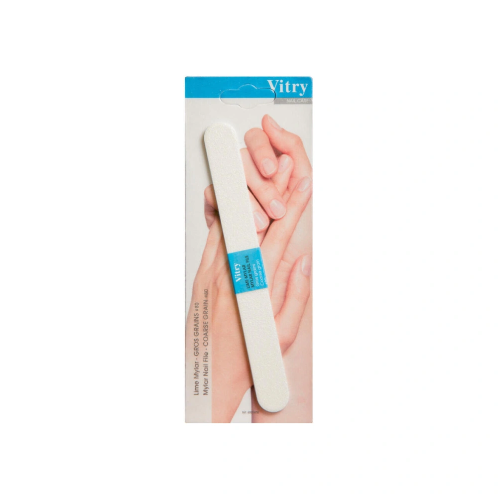 Vitry Mylar Neglefil Hvid Korn 80 - 1 stk