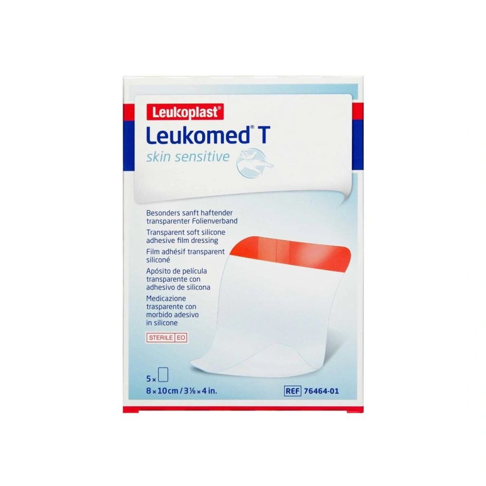 Leukoplast Leukomed T Skin Sensitive 8 x 10 cm - 5 stk