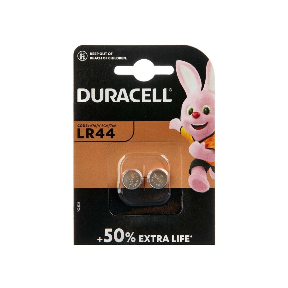 Duracell LR44 Alkalin coin - 2 stk