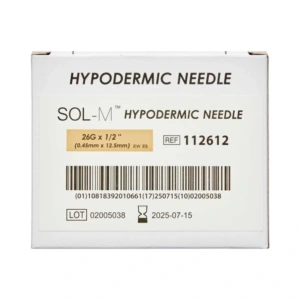 Sol-M kanyle 26G x 1/2 Brun 0,45 mm x 12,5 mm- 100 stk