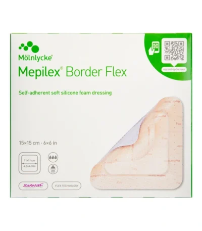 Mepilex Border Flex Silikone 15 x 15 cm – 5 stk