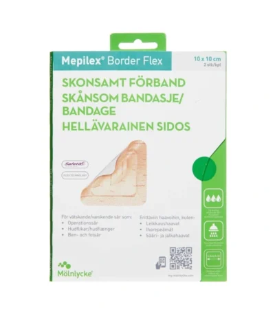Mepilex Border Flex 10x10cm – 2 stk