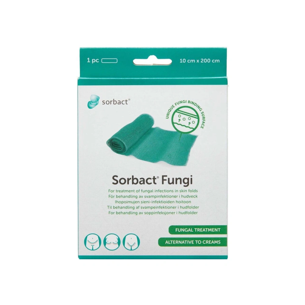 Sorbact Fungi Bandage Steril 10×200 cm - 1 stk