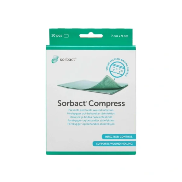 Sorbact Compress 7 x 9 cm – 10 stk