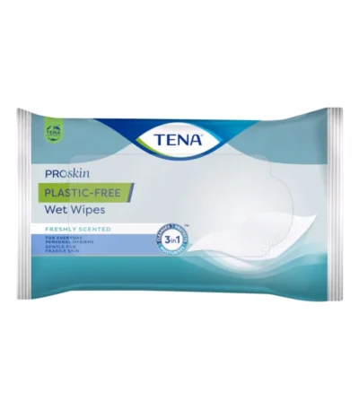 TENA ProSkin Plastic-Free Wet Wipes – 8 stk