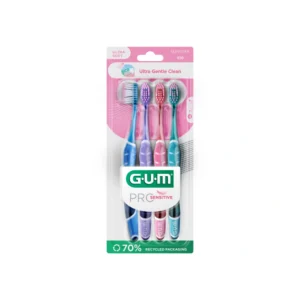 GUM PRO Sensitive Tandbørster Soft – 4 stk