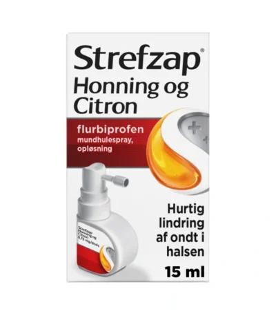 Strefzap Mundhulespray med honning og citron 8,75 mg/3 pust - 15 ml