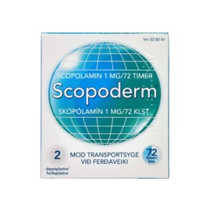 Scopoderm 1 mg/72 timer – 2 stk Depotplastre