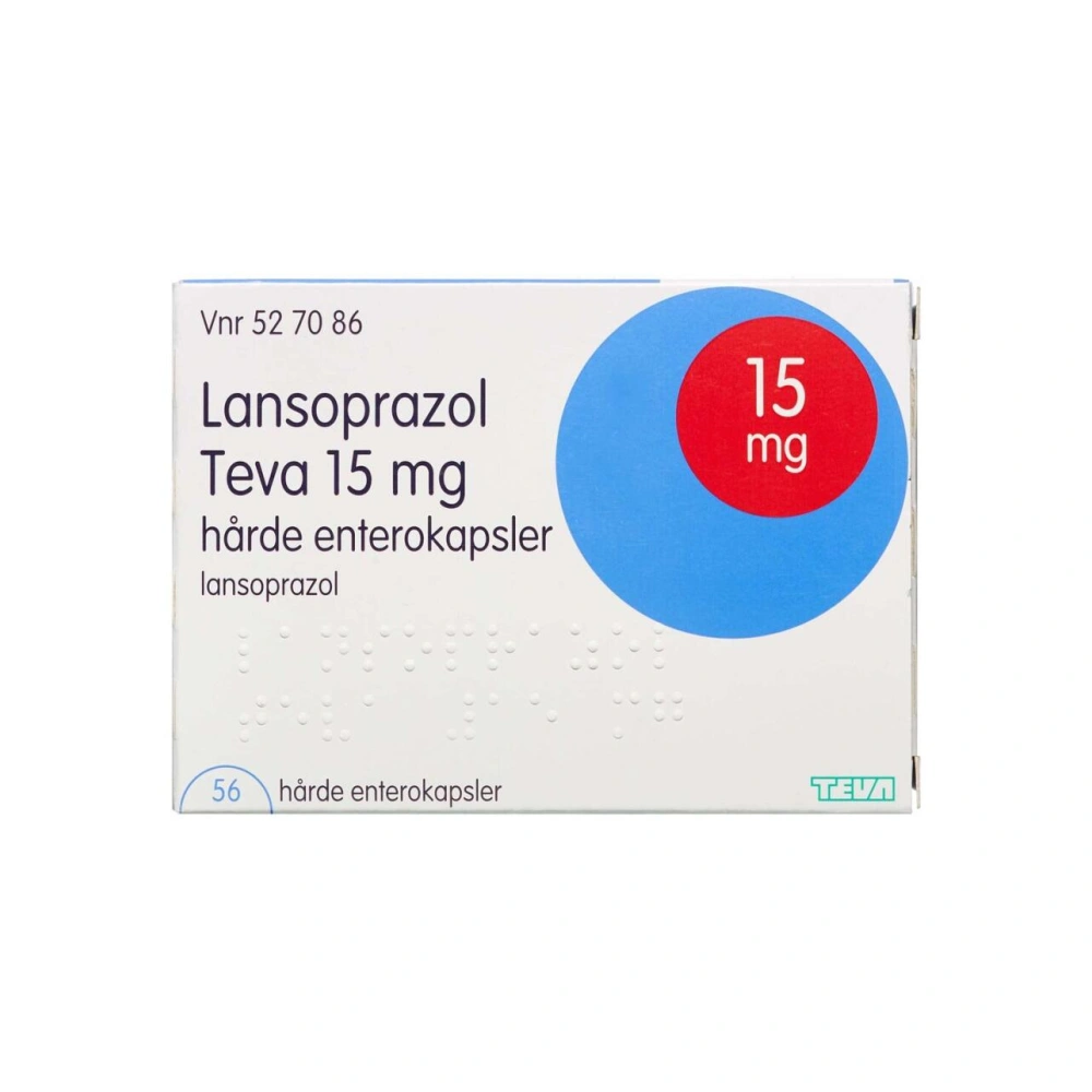 Lansoprazol Teva 15 mg - 56 stk
