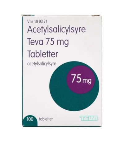 Acetylsalicylsyre Teva 75 mg - 100 stk