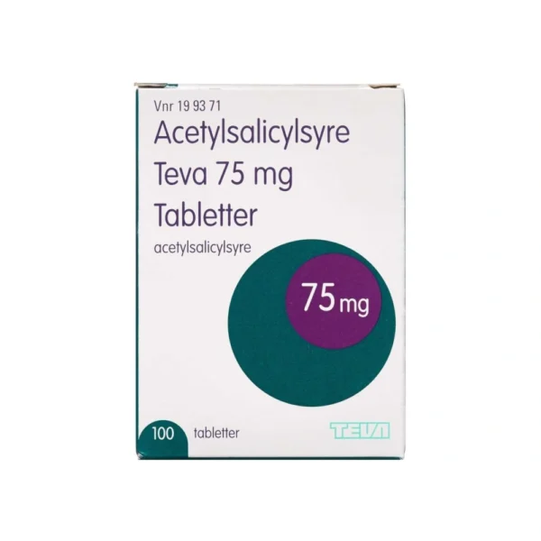 Acetylsalicylsyre Teva 75 mg - 100 stk
