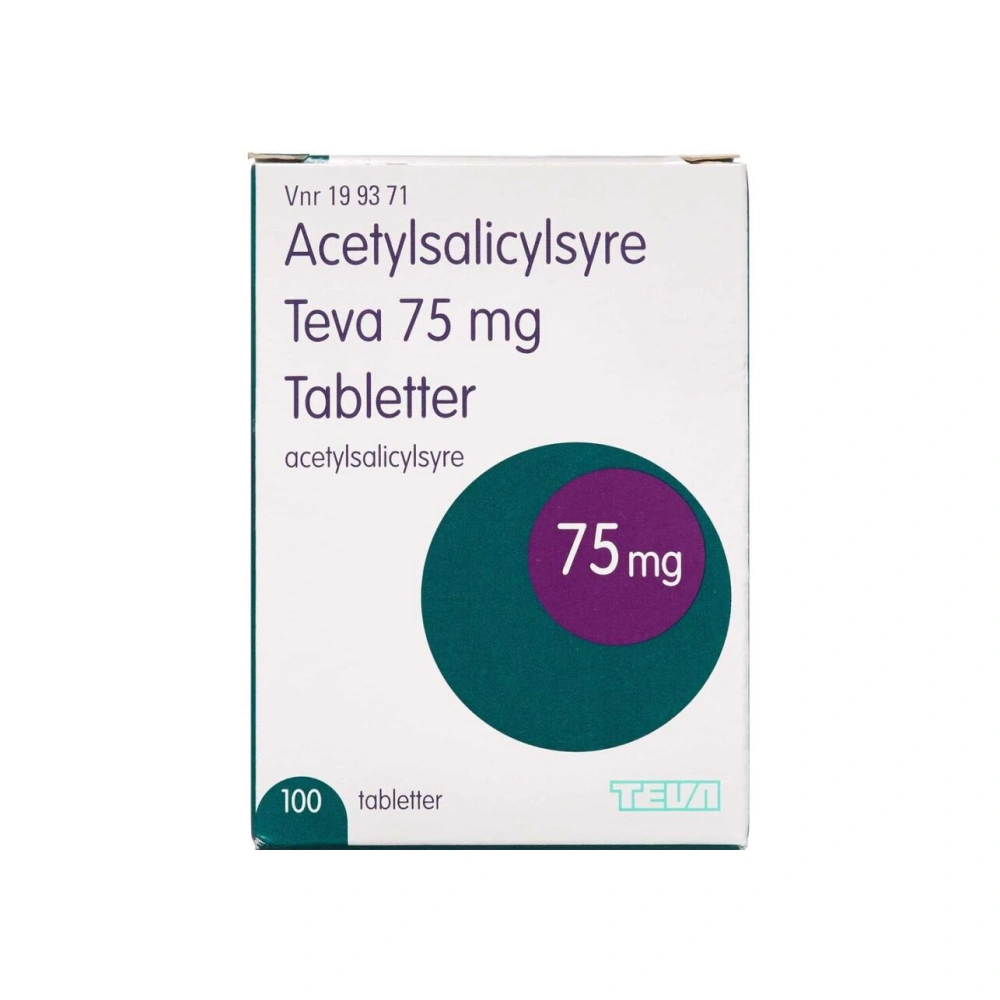 Acetylsalicylsyre Teva 75 mg - 100 stk
