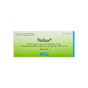 Toilax Enterotabletter 5 mg 4 tabletter + 1 klysma - 1 Pak