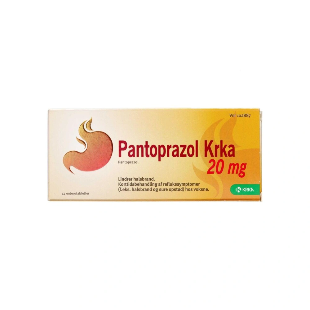 Pantoprazol KRKA 20 mg - 14 stk