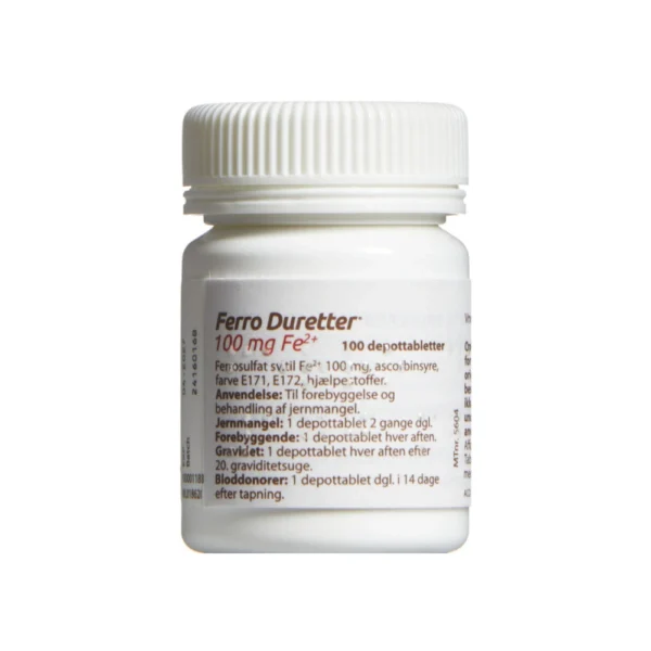 Ferro Duretter 100 mg - 100 stk