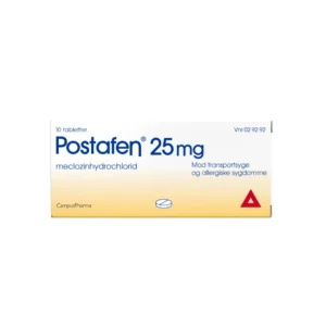 Postafen 25 mg - 10 tabletter