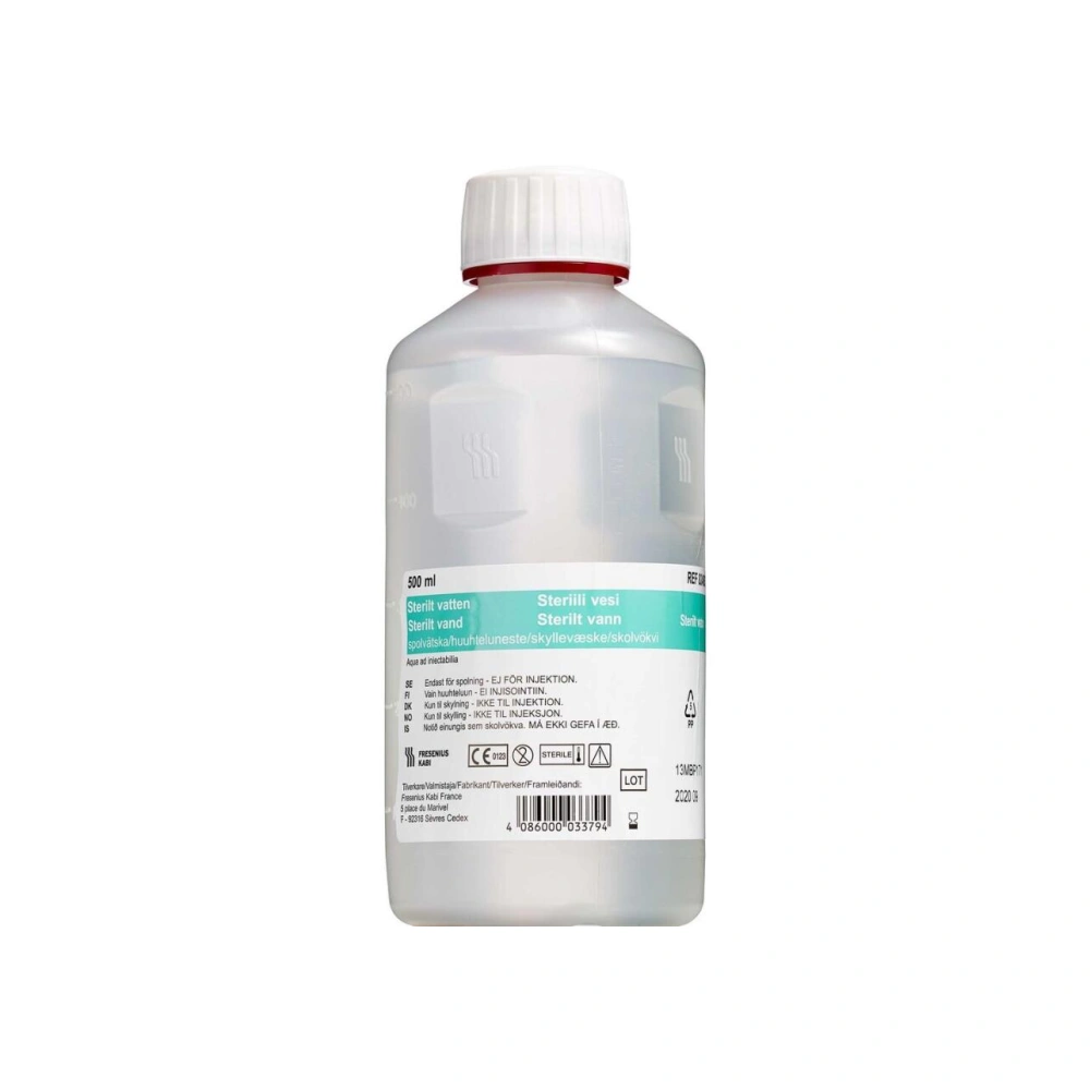 Fresenius Kabi Sterilt Vand Skyllevæske 12 x 500 ml - 12 x 500 ml