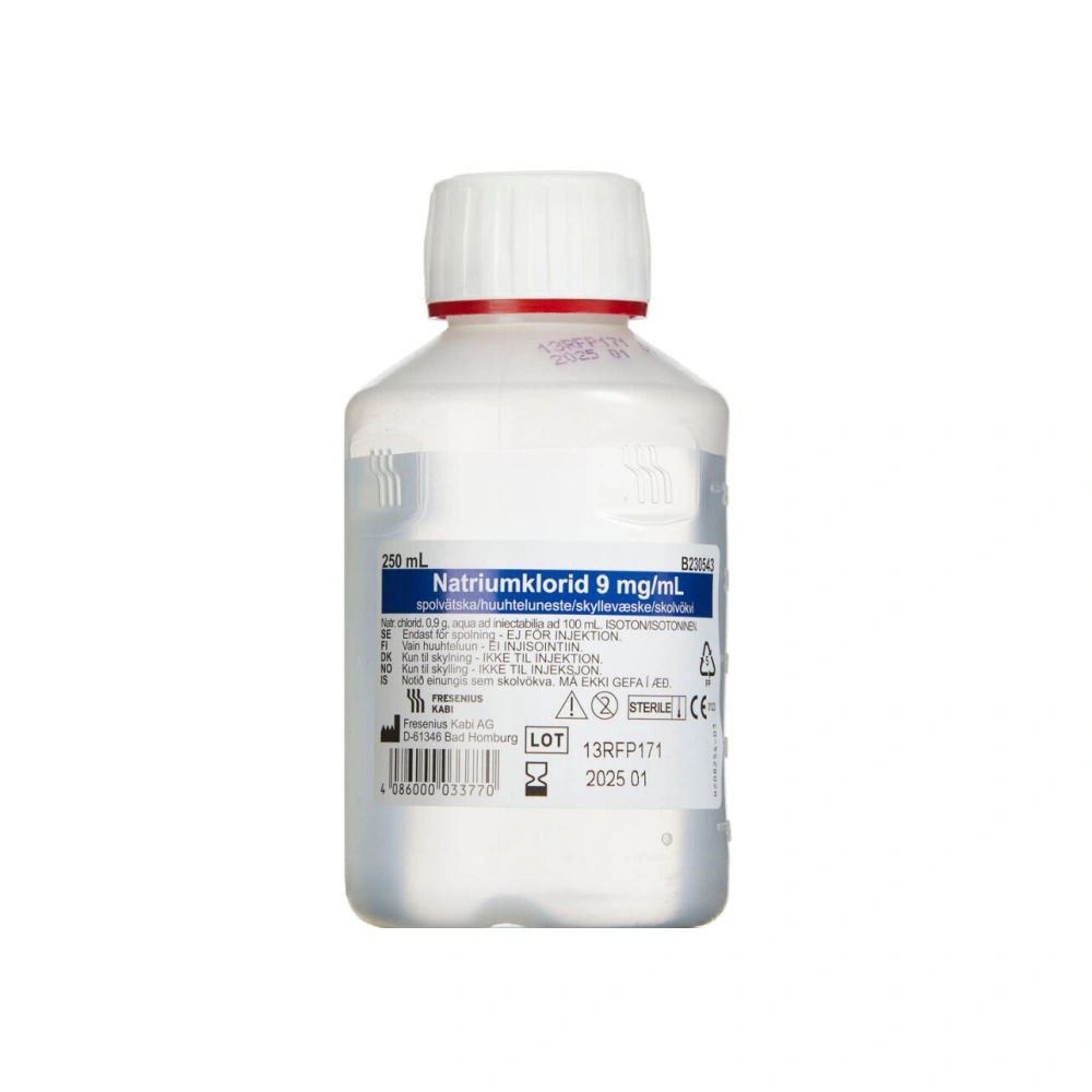 Fresenius Kabi Nacl skyllevæske 9mg/ml - 12 x 250 ml