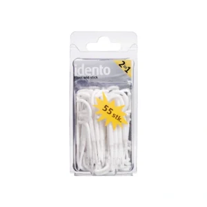 Idento-Floss 2i1 tandstik m. tandtråd – 55 stk