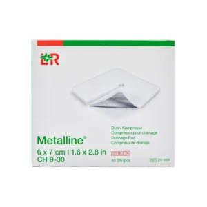 Lohmann & Rauscher Metalline Dræn-kompres 6 x 7 cm – 50 stk
