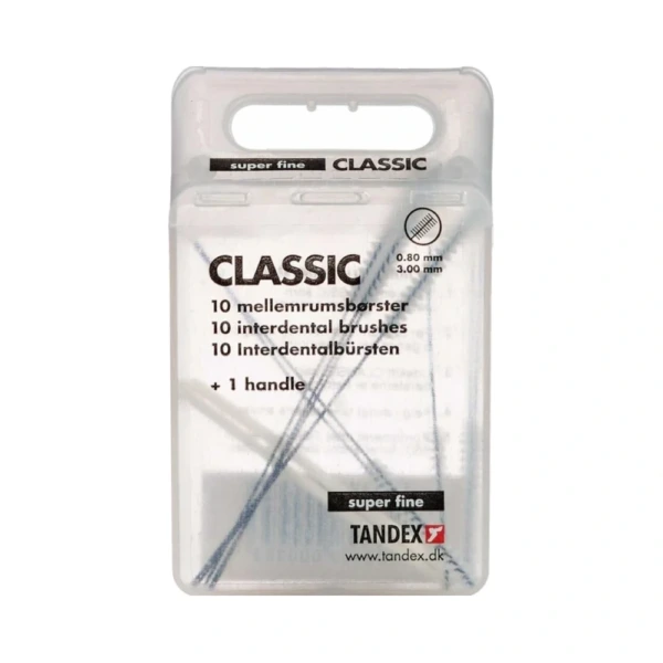 Tandex Classic Mellemrumsbørste Sort – 10 stk