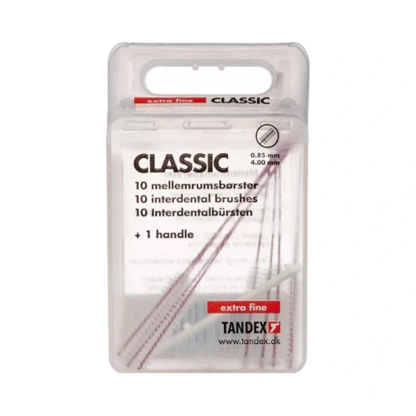 Tandex Classic Mellemrumsbørste Rød – 10 stk