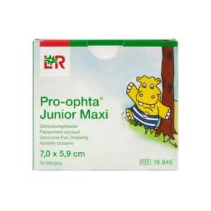 Pro-Ophta Pro-optha Junior Maxi Skeleplaster 7,0 x 5,9 cm – 50 stk