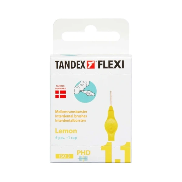 Tandex Flexi Mellemrumsbørste Lemon – 6 stk