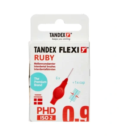 Tandex Flexi Ruby mellemrumsbørster – 6 stk