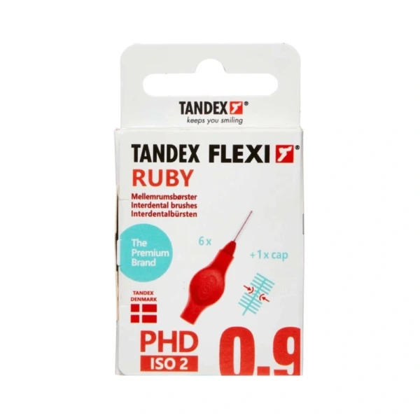 Tandex Flexi Ruby mellemrumsbørster – 6 stk