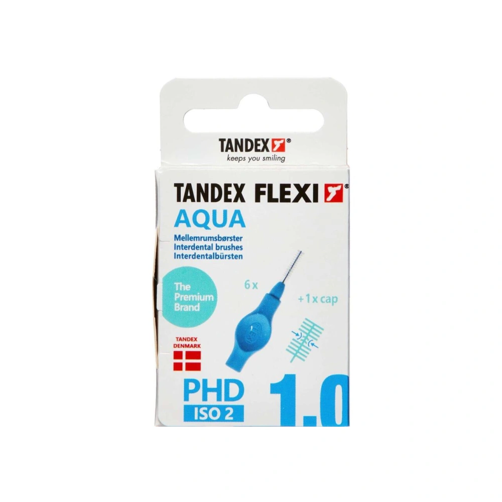 Tandex Flexi Mellemrumsbørste Aqua - 6 stk