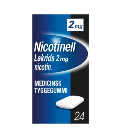 Nicotinell Lakrids 2 mg tyggegummi - 24 stk
