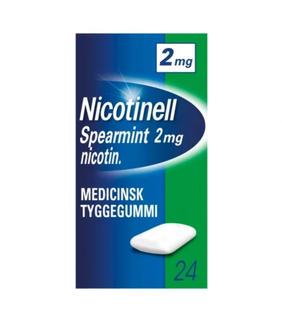 Nicotinell Spearmint 2 mg tyggegummi - 24 stk